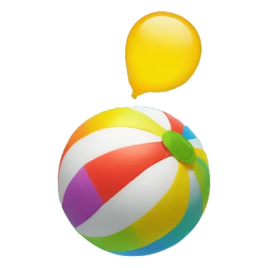 suprised beach ball sticker