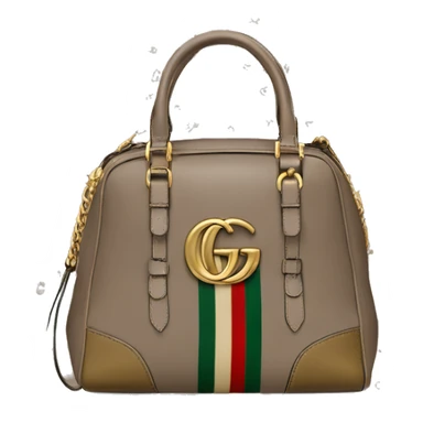 Taupe and gold Gucci bag  sticker