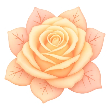 Make the blue icy rose pastel colored in the style of emoji, with no background. sticker