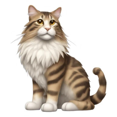 Norwegian forest cat sticker