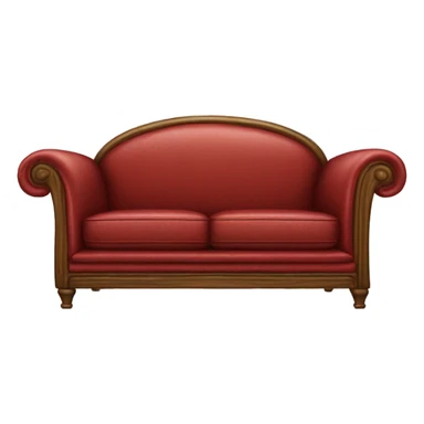 realistic Christmas sofa sticker