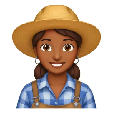 Agricultrice très heureuse sticker