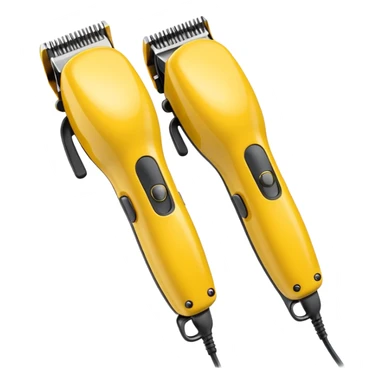 Hair Clipper yellow sticker