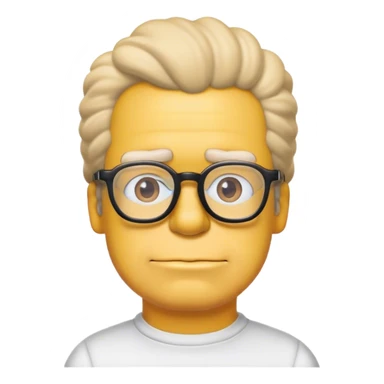 Simpson with glasses sticker