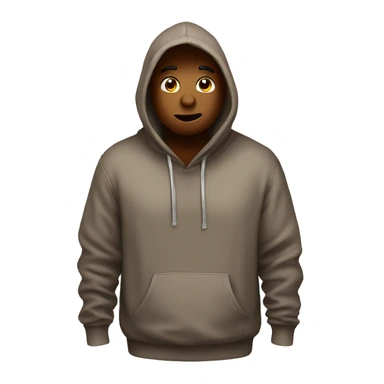 Poop wearing a hoodie sticker