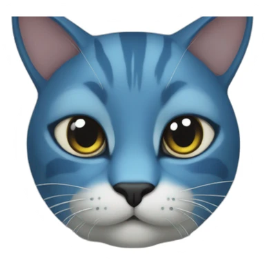 ^blue cat from the movie avatar sticker