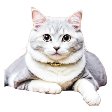 Милый котик в таможенной форме сидит за компьютером и готовит доклад sticker