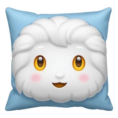 pillow white, no face sticker