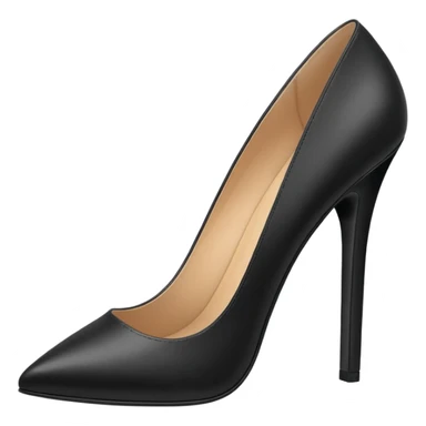 Black office pumps sticker