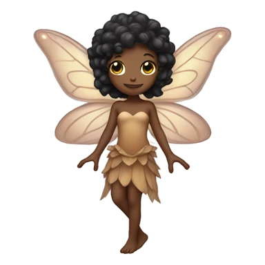 Black light brown fairy  sticker