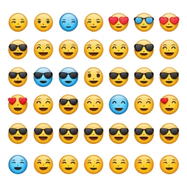 clean girl emojis sticker