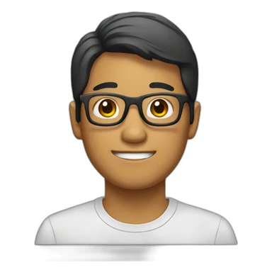 Filipino with glasses sticker