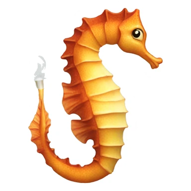 Smoking Seahorse sticker