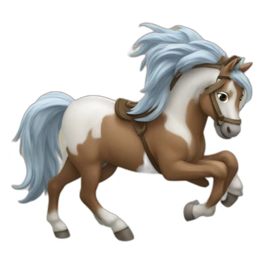 Un cheval en train de cabré sticker