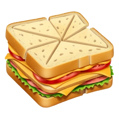 folded snacks, sandwich sticker