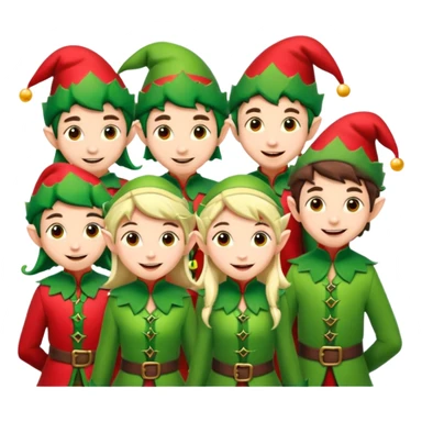 100 Christmas Elfs sticker