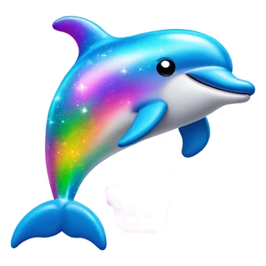 Cute Lisa frank sparkle dolphin  sticker