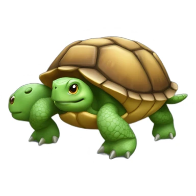 Une tortue super héros sticker