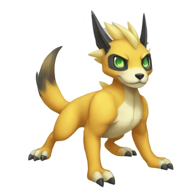 cute cool edgy Digimon-Fakemon-animal full body sticker