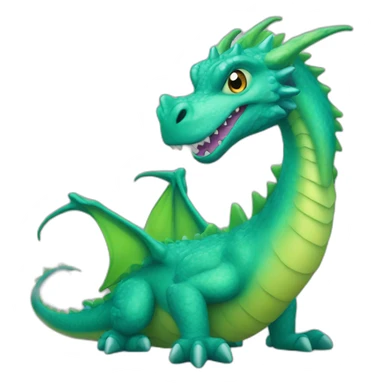 sea monster dragon sticker