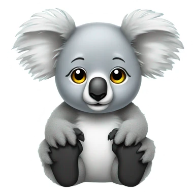 Koala with earmuffs  sticker