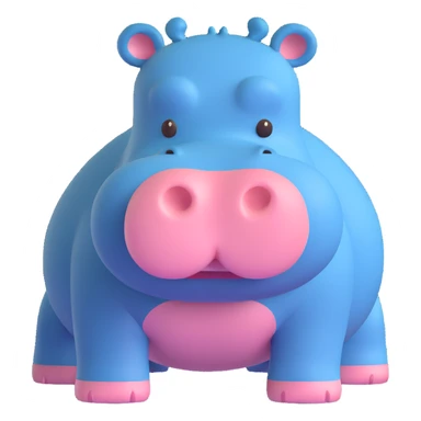 Hippo sticker