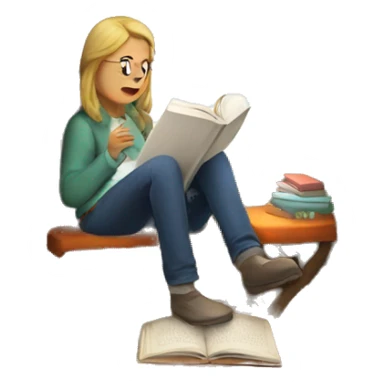 Reading nook cosy  sticker