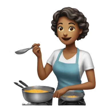 woman cooking  sticker