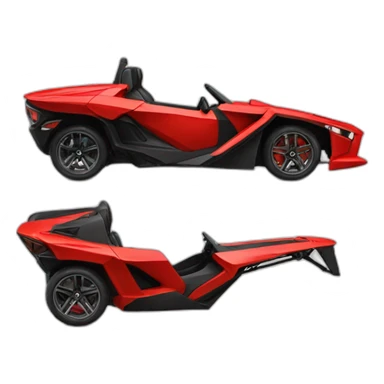 car slingshot polaris red sticker