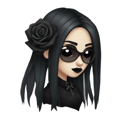 Black roses goth  sticker