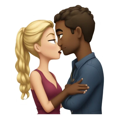 chase and anna kissing sticker