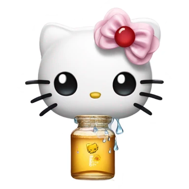 Hello kitty Crying with tequila hello kitty sticker