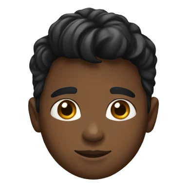 Niño cabello negro sticker