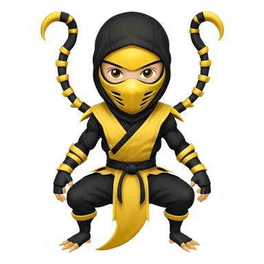 scorpion mortal kombat sticker
