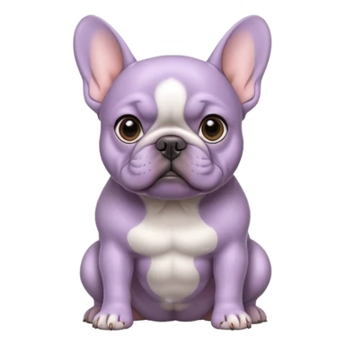 lilac frenchie sticker