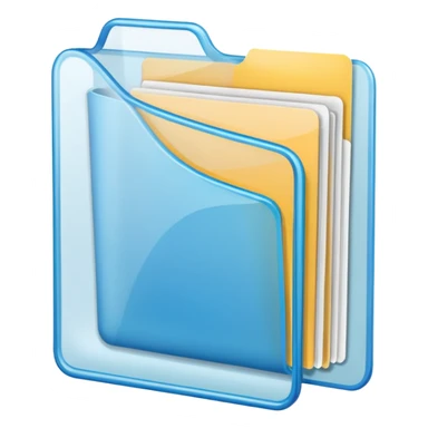 Punched pocket for documents  sticker