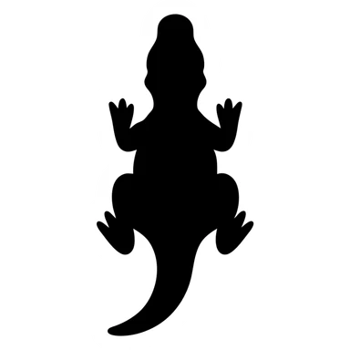 Top-down view of a T-Rex dinosaur, seen directly from above, with clear outlines and detailed texture, centered on a flat surface, bright lighting, sharp focus, no additional objects or features like wheels, stylized but realistic sticker