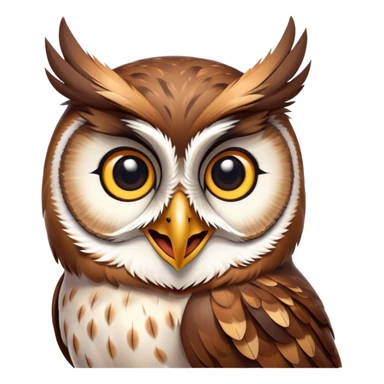 happy owl  sticker