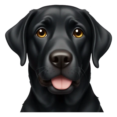 Black lab sticker