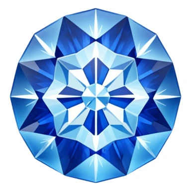 Blue Gem with an Ice Flake Inside sticker