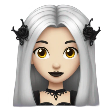 goth princess sticker