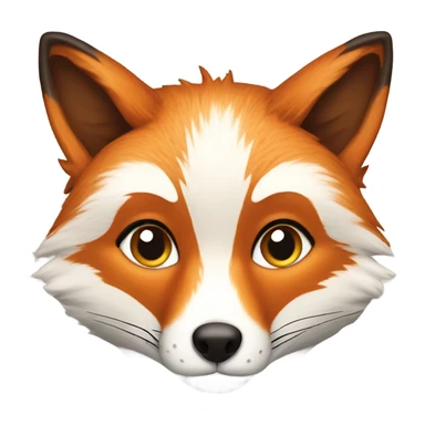 Fox heart sticker