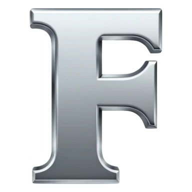 Font setting icon with letter F sticker