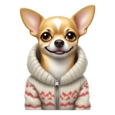 Chihuahua in a Pullover sticker