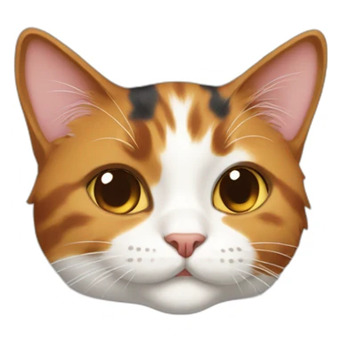Calico cat happy sticker