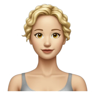 Full body Jennifer lawrence, Apple sticker