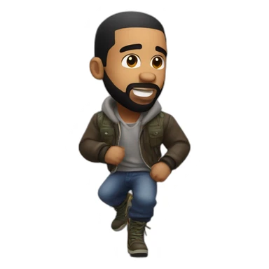 drake playing fortnite sticker