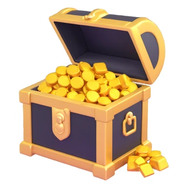 gold treasure sticker