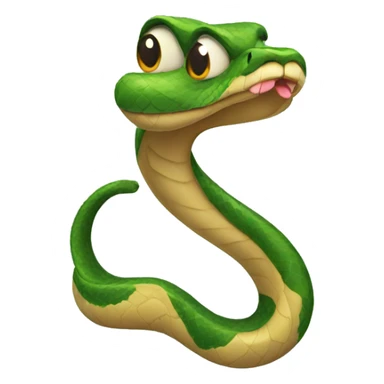 snake wearing bows sticker
