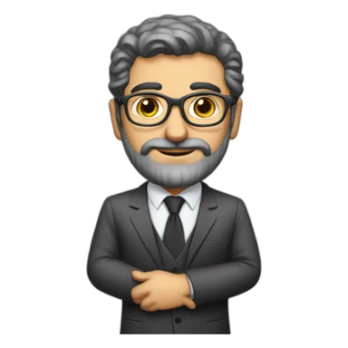 Mid age Iranian lawyer sticker